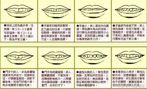 笑露下排牙齒面相|面相大全——牙齒